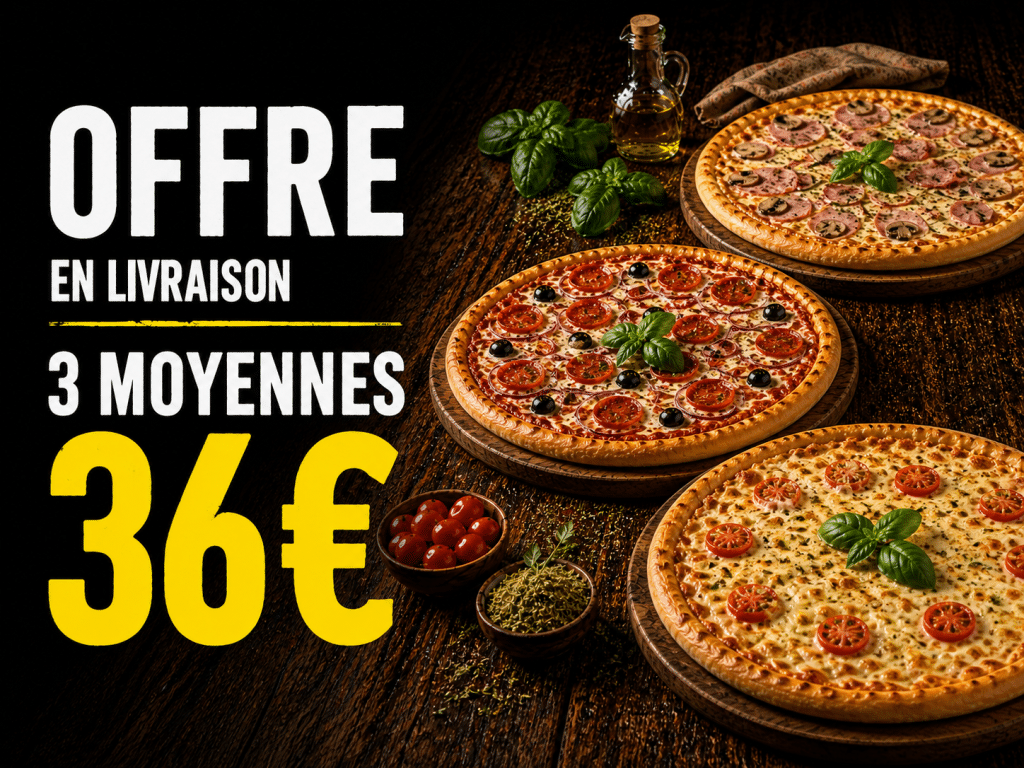 offre 3 moyennes livraison