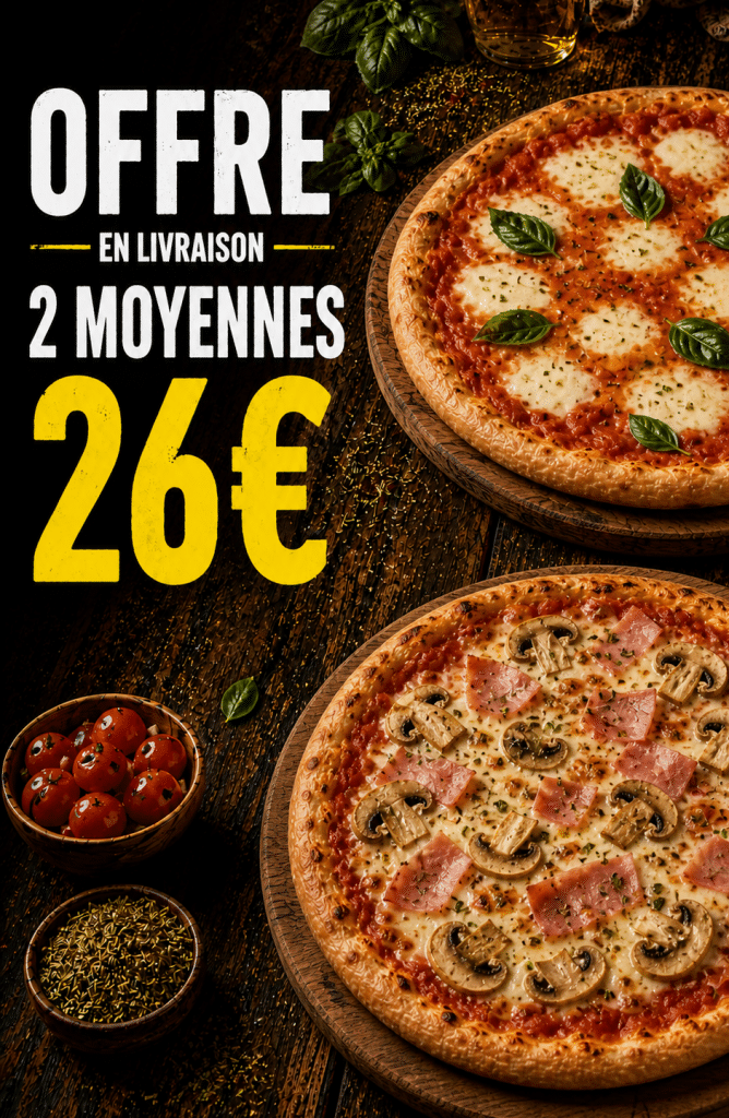 offre 2 moyennes livraison
